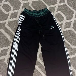 AELFRIC EDEN PLAID PATCHWORK SWEATPANTS